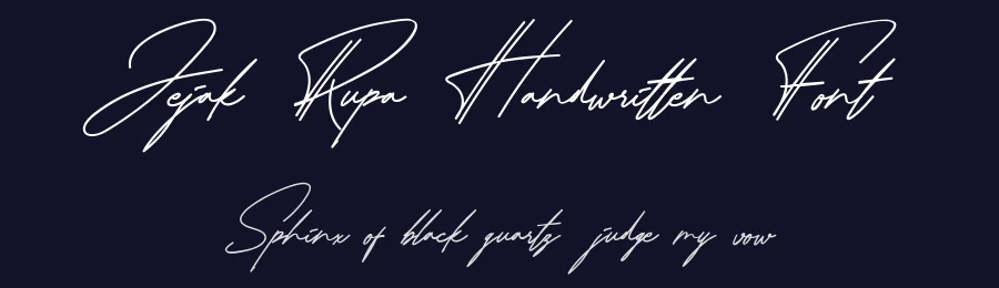 Jejak Rupa Handwritten Font by Inviline — Script Handwritten Font — thumbnail 2
