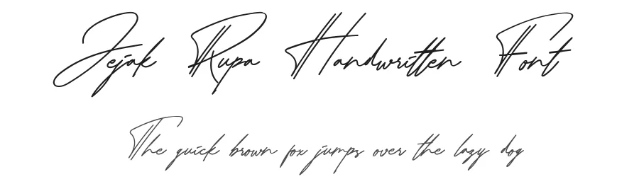 Jejak Rupa Handwritten Font by Inviline — Script Handwritten Font