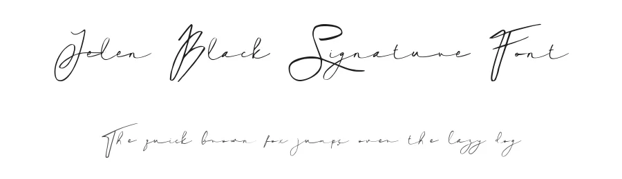 Jelen Black Signature Font by madeDeduk — Script Handwritten Font