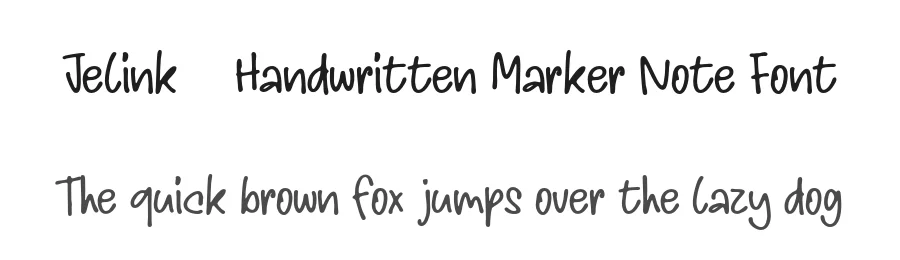 Jelink – Handwritten Marker Note Font by afkaristudio — Display Font