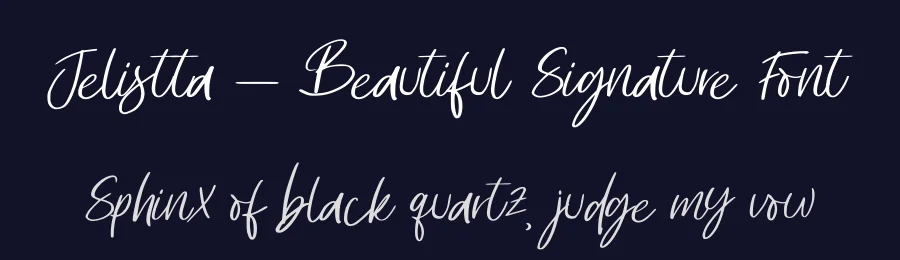 Jelistta – Beautiful Signature Font by letterenastudios — Script Handwritten Font — thumbnail 2