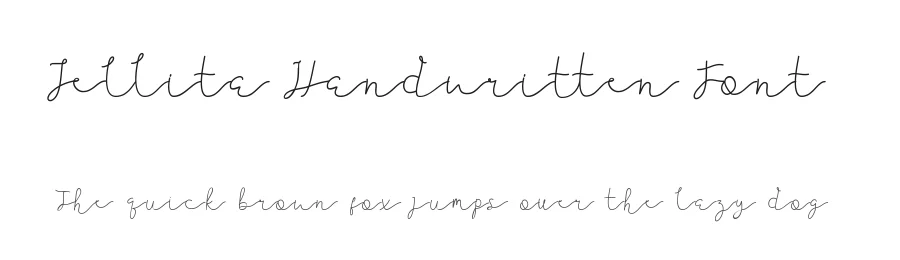 Jellita Handwritten Font by edricstudio — Script Handwritten Font