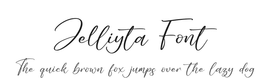 Jelliyta Font by glorytype — Script Handwritten Font