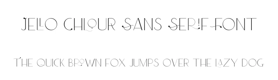 Jello Chlour Sans Serif Font by Jolicia Type — Sans Serif Font
