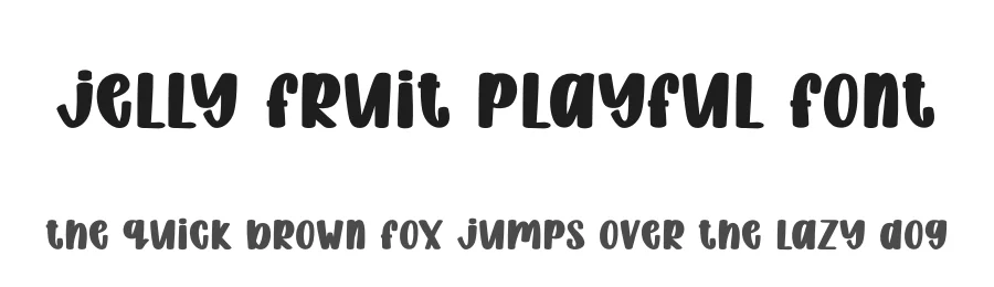 Jelly Fruit Playful Font by freshtypeink — Display Font