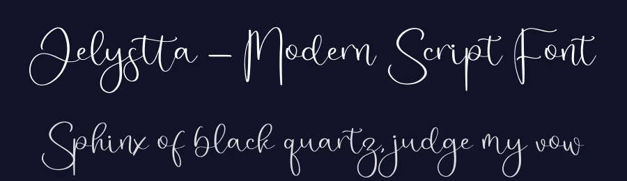 Jelystta – Modern Script Font by glorytype — Script Handwritten Font — thumbnail 2