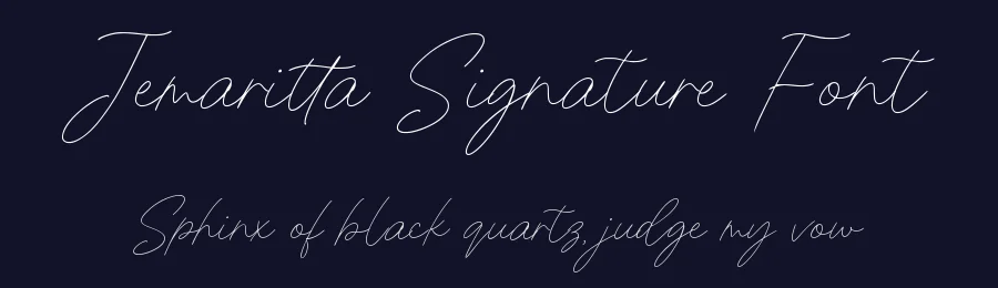 Jemaritta Signature Font by Allouse.Studio — Script Handwritten Font — thumbnail 2