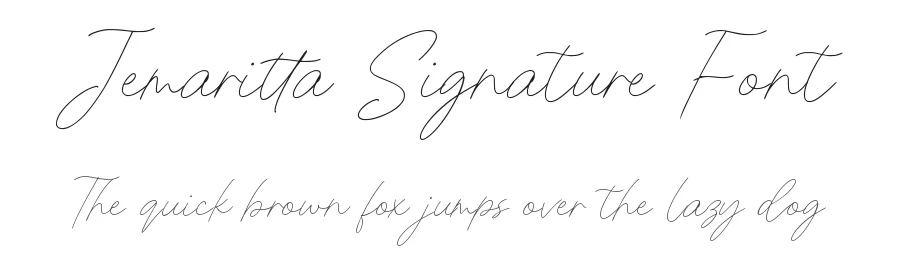 Jemaritta Signature Font by Allouse.Studio — Script Handwritten Font