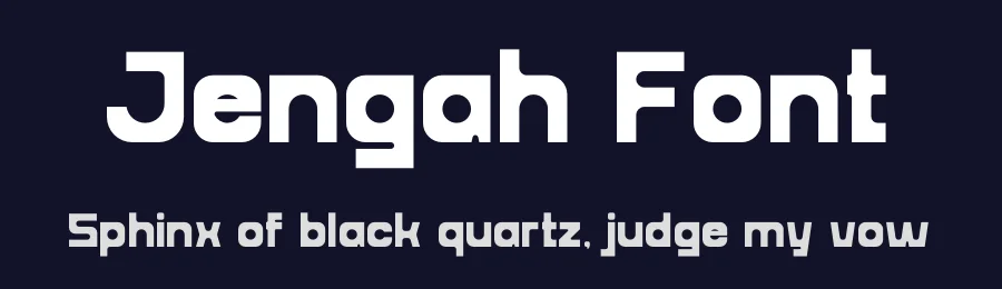 Jengah Font by Gracetypestudio — Display Font — thumbnail 2