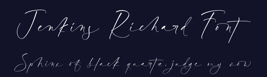 Jenkins Richard Font by stylishtype.co — Script Handwritten Font — thumbnail 2