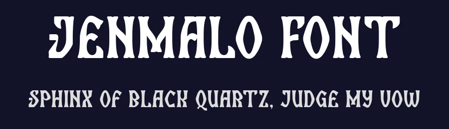 Jenmalo Font by TypeClassHeroes — Decorative Font — thumbnail 2