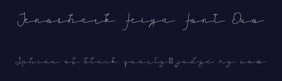 Jenoshark Feiya Font Duo by edricstudio — Script Handwritten Font — thumbnail 2