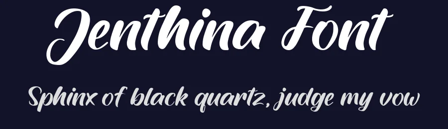 Jenthina Font by Lettermine — Script Handwritten Font — thumbnail 2
