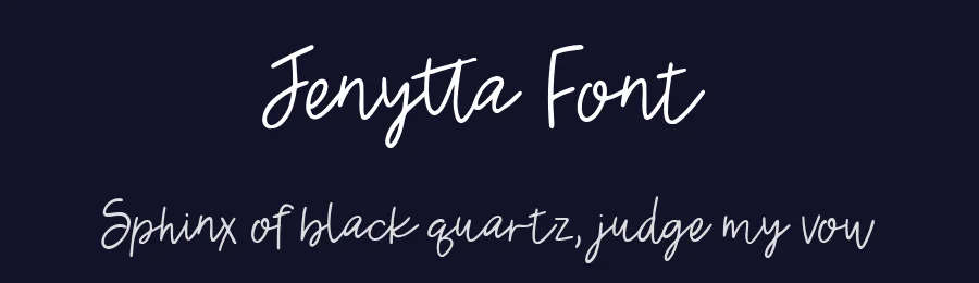 Jenytta Font by metafontsy — Script Handwritten Font — thumbnail 2