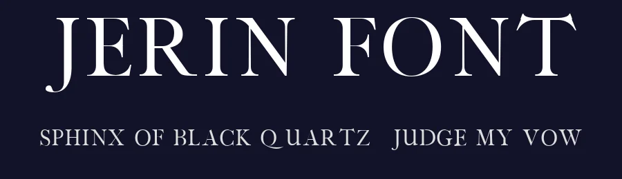 Jerin Font by Creativetacos — Serif Font — thumbnail 2