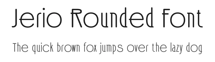 Jerio Rounded Font by craftsupplyco β Sans Serif Font