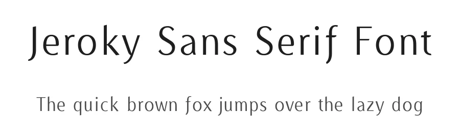 Jeroky Sans Serif Font by Juan Heilborn — Sans Serif Font
