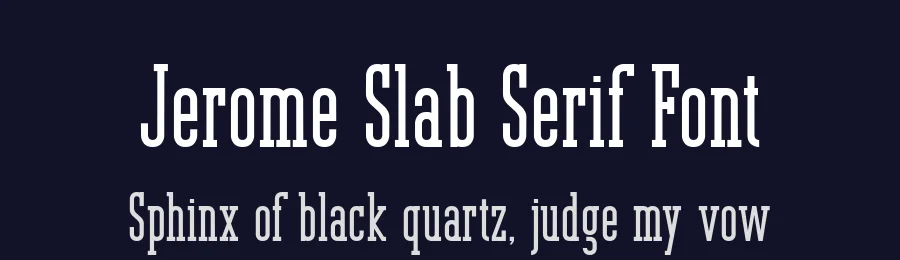 Jerome Slab Serif Font by peterdraw — Slab Serif Font — thumbnail 2