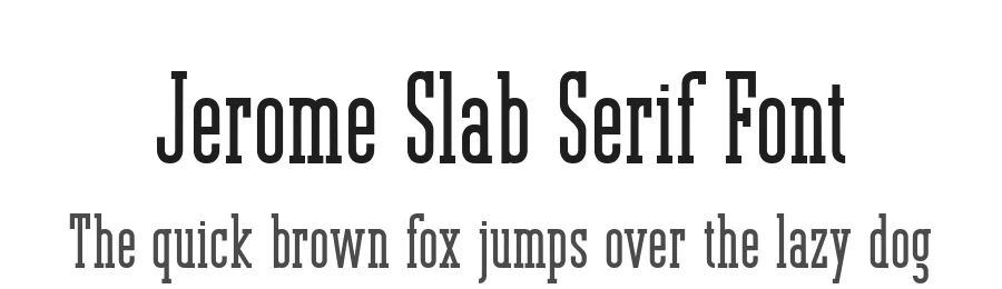 Jerome Slab Serif Font by peterdraw — Slab Serif Font