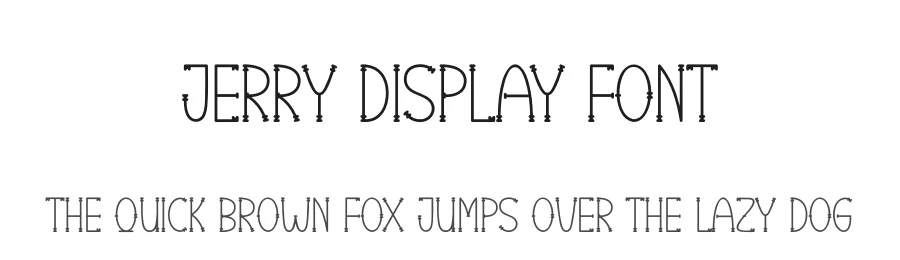 Jerry Display Font by andikastudio — Display Font