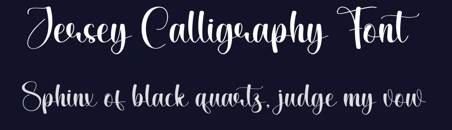Jersey Calligraphy Font by creativeletter — Script Handwritten Font — thumbnail 2