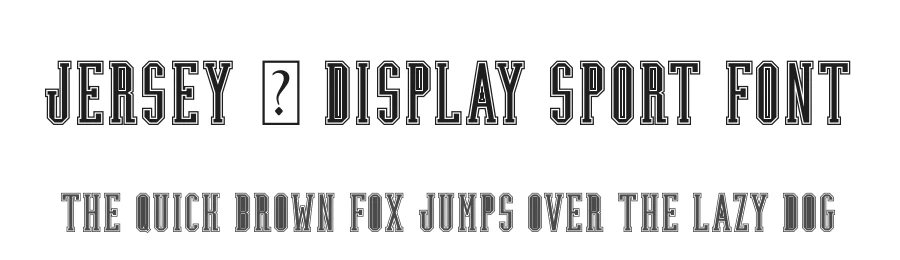 Jersey – Display Sport Font by KongFont — Display Font