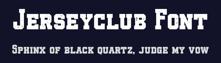 Jerseyclub Font by ROYALCLUB Studio — Slab Serif Font — thumbnail 2