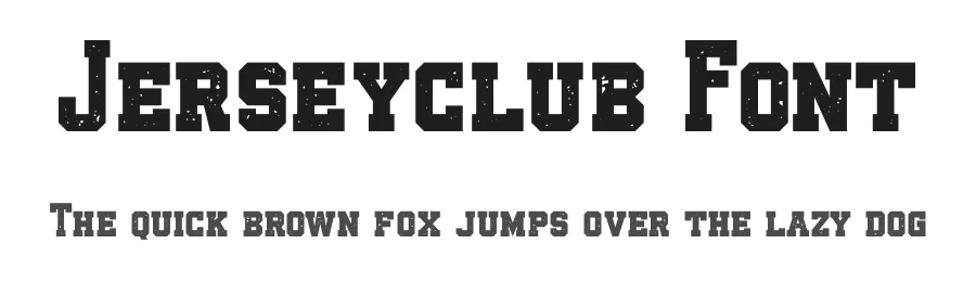 Jerseyclub Font by ROYALCLUB Studio — Slab Serif Font