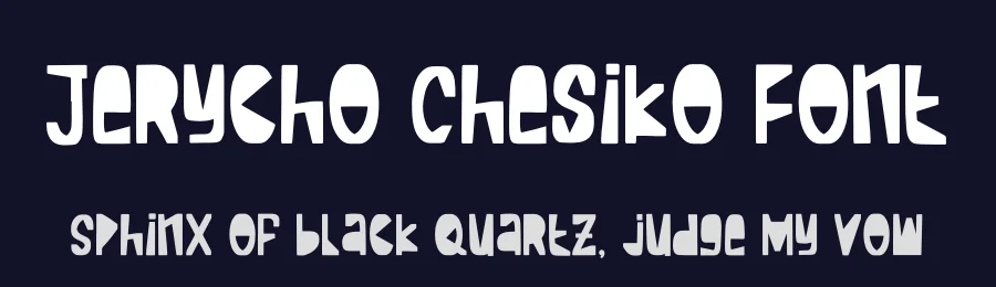 Jerycho Chesiko Font by Denustudios — Decorative Font — thumbnail 2