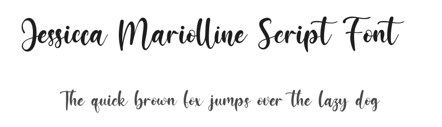 Jessicca Mariolline Script Font by fontkong — Script Handwritten Font
