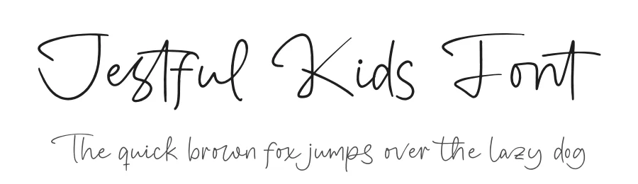 Jestful Kids Font by stylishtype.co — Script Handwritten Font