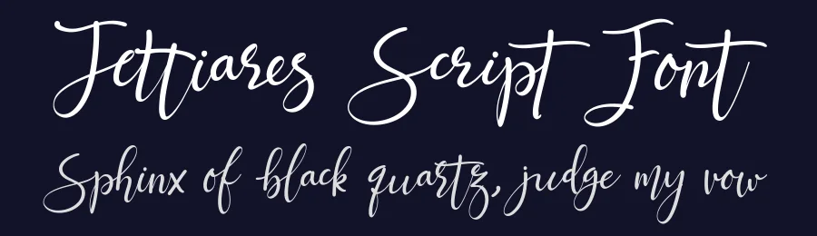 Jettiares Script Font by letterhanna — Script Handwritten Font — thumbnail 2