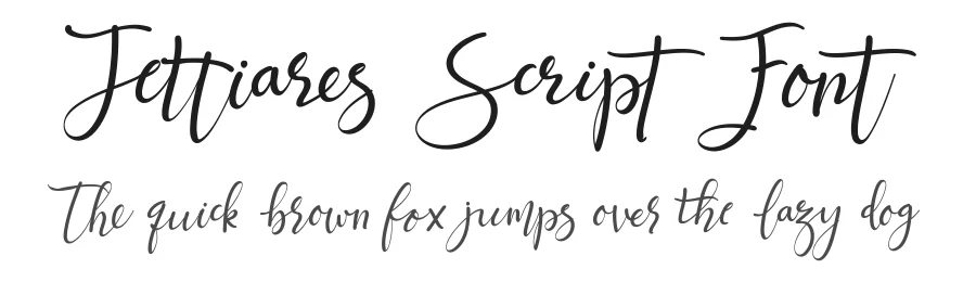 Jettiares Script Font by letterhanna — Script Handwritten Font
