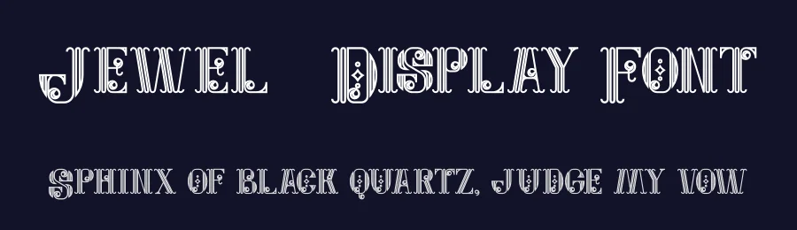 Jewel – Display Font by guxjohn — Display Font — thumbnail 2