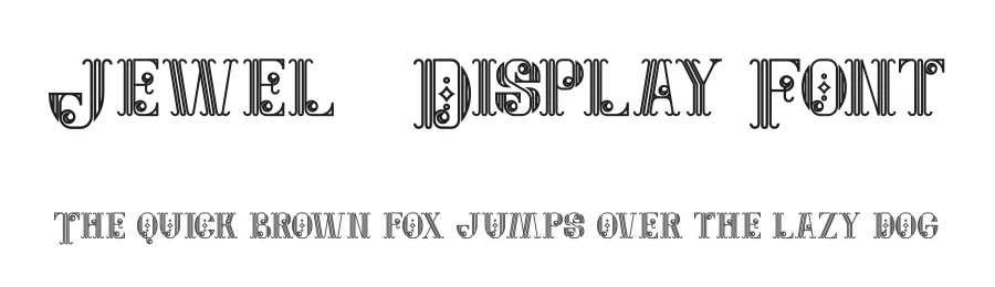 Jewel – Display Font by guxjohn — Display Font