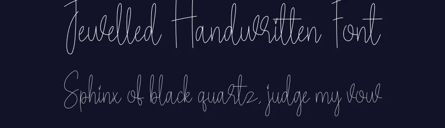 Jewelled Handwritten Font by creativeletter — Script Handwritten Font — thumbnail 2