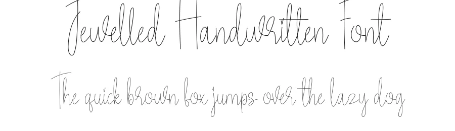 Jewelled Handwritten Font by creativeletter — Script Handwritten Font