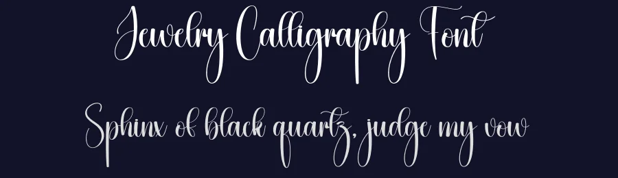 Jewelry Calligraphy Font by creativeletter — Script Handwritten Font — thumbnail 2