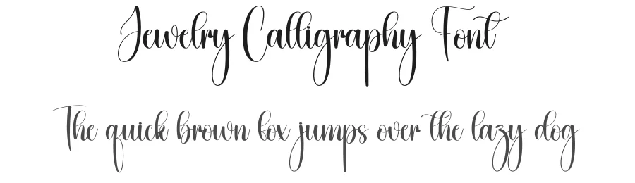 Jewelry Calligraphy Font by creativeletter — Script Handwritten Font