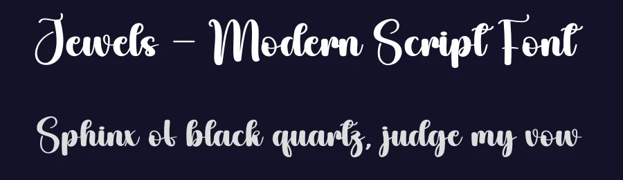 Jewels – Modern Script Font by creativeletter — Script Handwritten Font — thumbnail 2