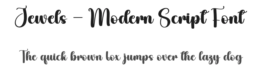 Jewels – Modern Script Font by creativeletter — Script Handwritten Font