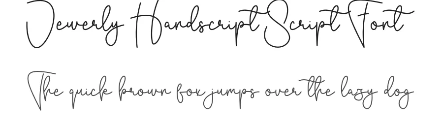 Jewerly Handscript Script Font by creativeletter — Script Handwritten Font