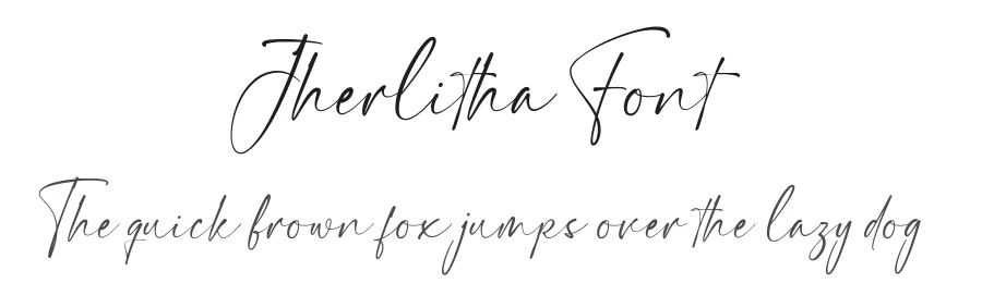 Jherlitha Font by yeenstudio β Script Handwritten Font