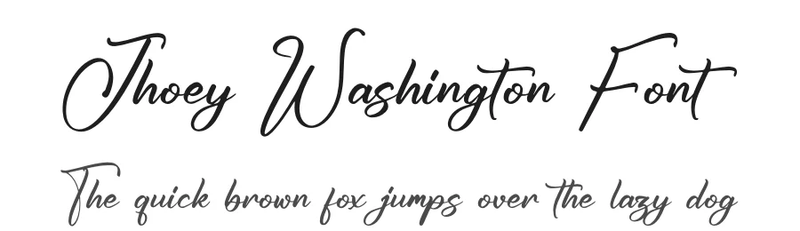 Jhoey Washington Font by glorytype — Script Handwritten Font