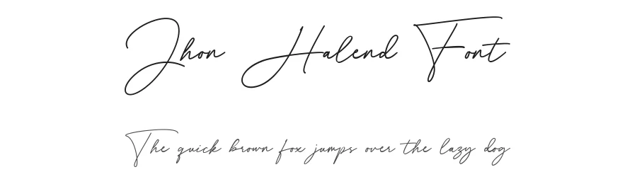 Jhon Halend Font by Typebae — Script Handwritten Font