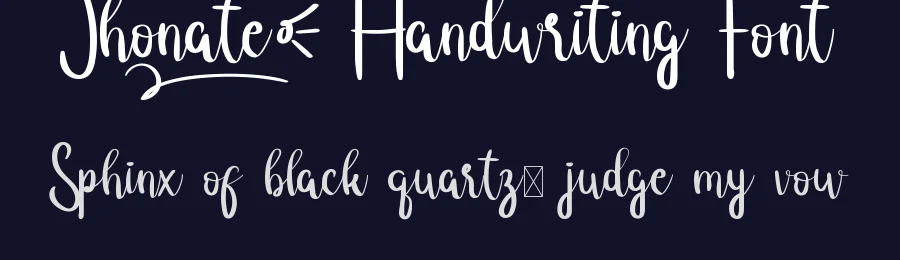 Jhonate Handwriting Font by RaisProject — Script Handwritten Font — thumbnail 2