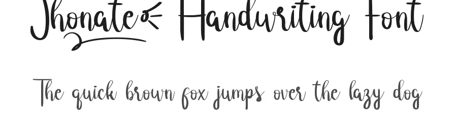 Jhonate Handwriting Font by RaisProject — Script Handwritten Font