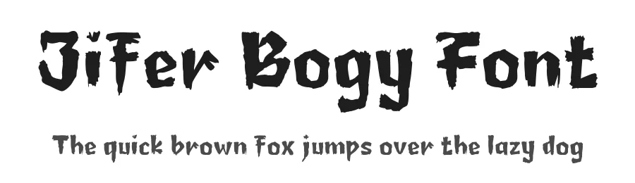Jifer Bogy Font by productype — Display Font