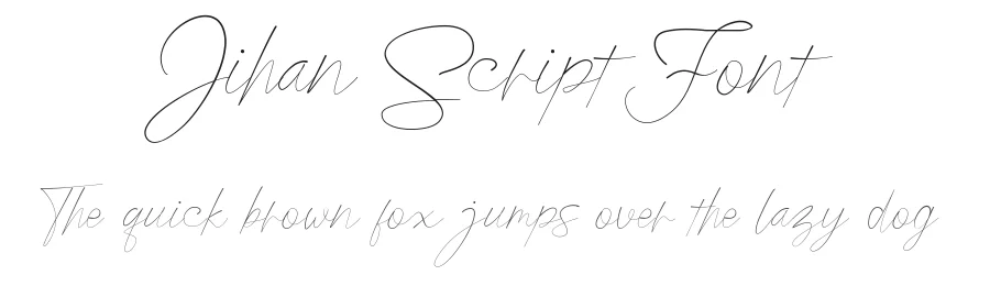 Jihan Script Font by Sukolab std β Script Handwritten Font