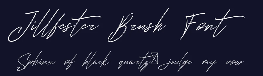 Jillfester Brush Font by edricstudio — Script Handwritten Font — thumbnail 2